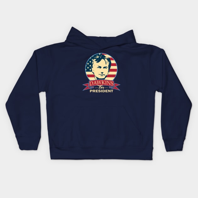 Richard Dawkins For President Kids Hoodie by Nerd_art